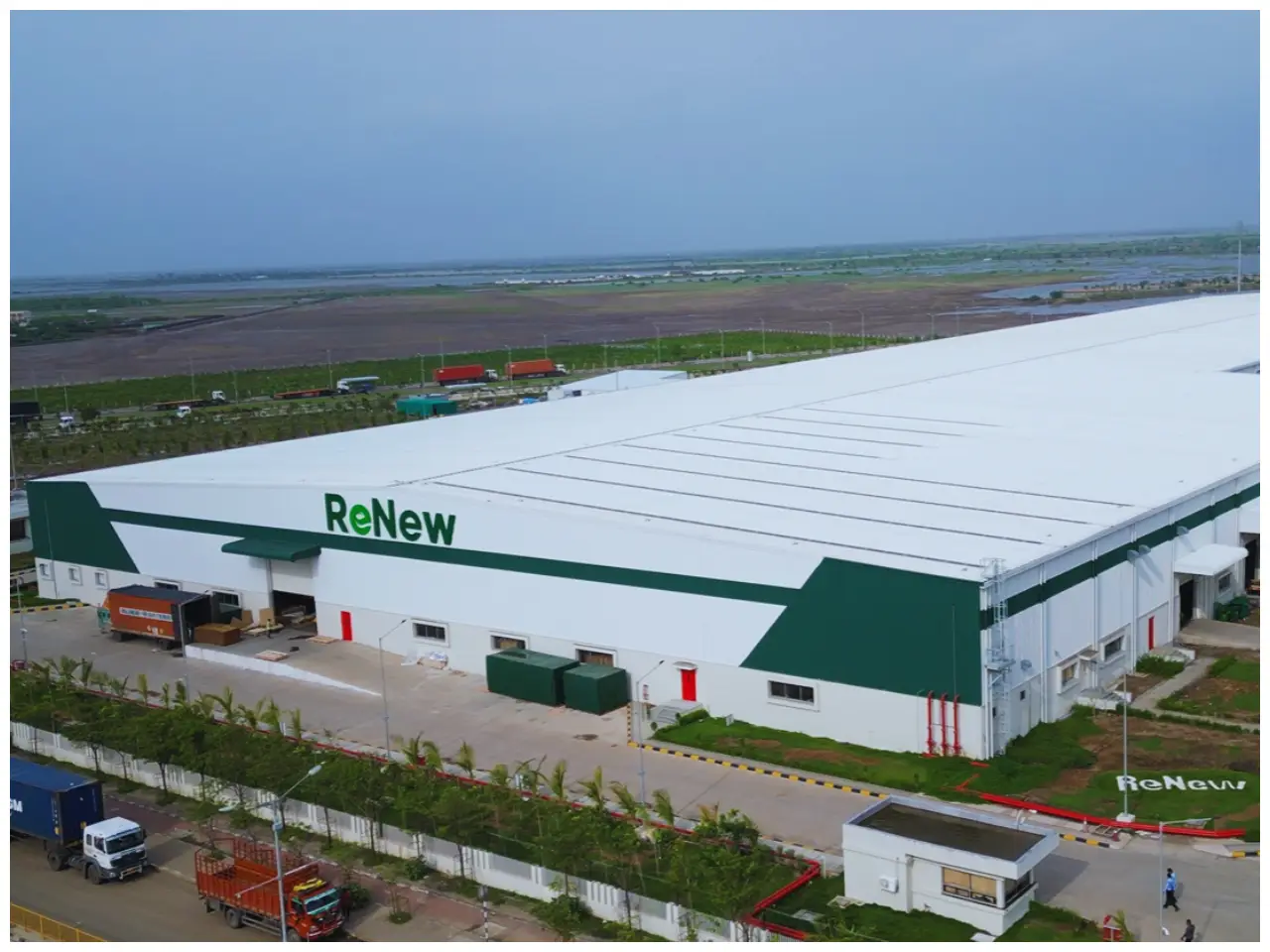 Solar power infrastructure by ReNew power in Dholera Smart Industrial Region