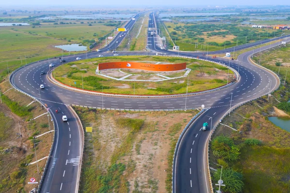 Aerial view of Activation area in Dholera Smart City