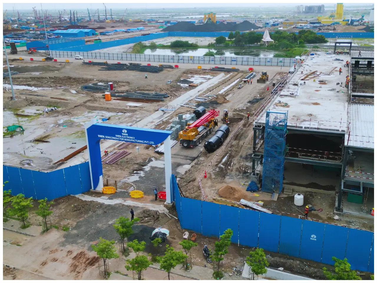 TATA semiconductor front gate in Dholera Smart City