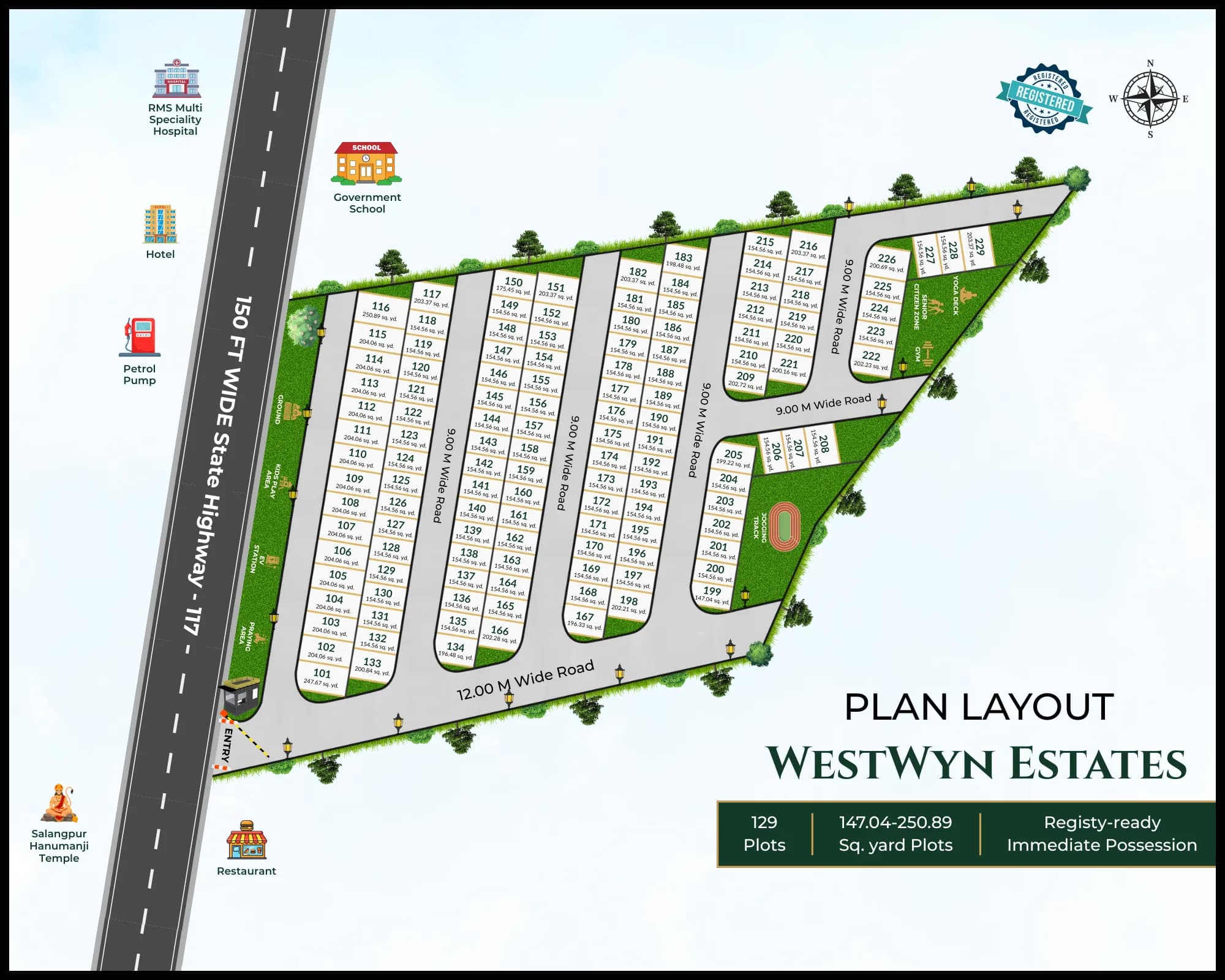 plan layout of westwyn estates