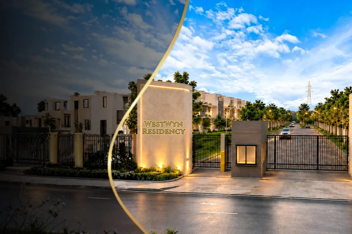 Entrance gate of WestWyn Residency in Dholera SIR